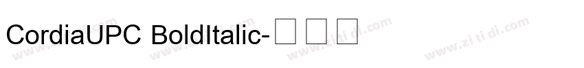 CordiaUPC BoldItalic字体转换